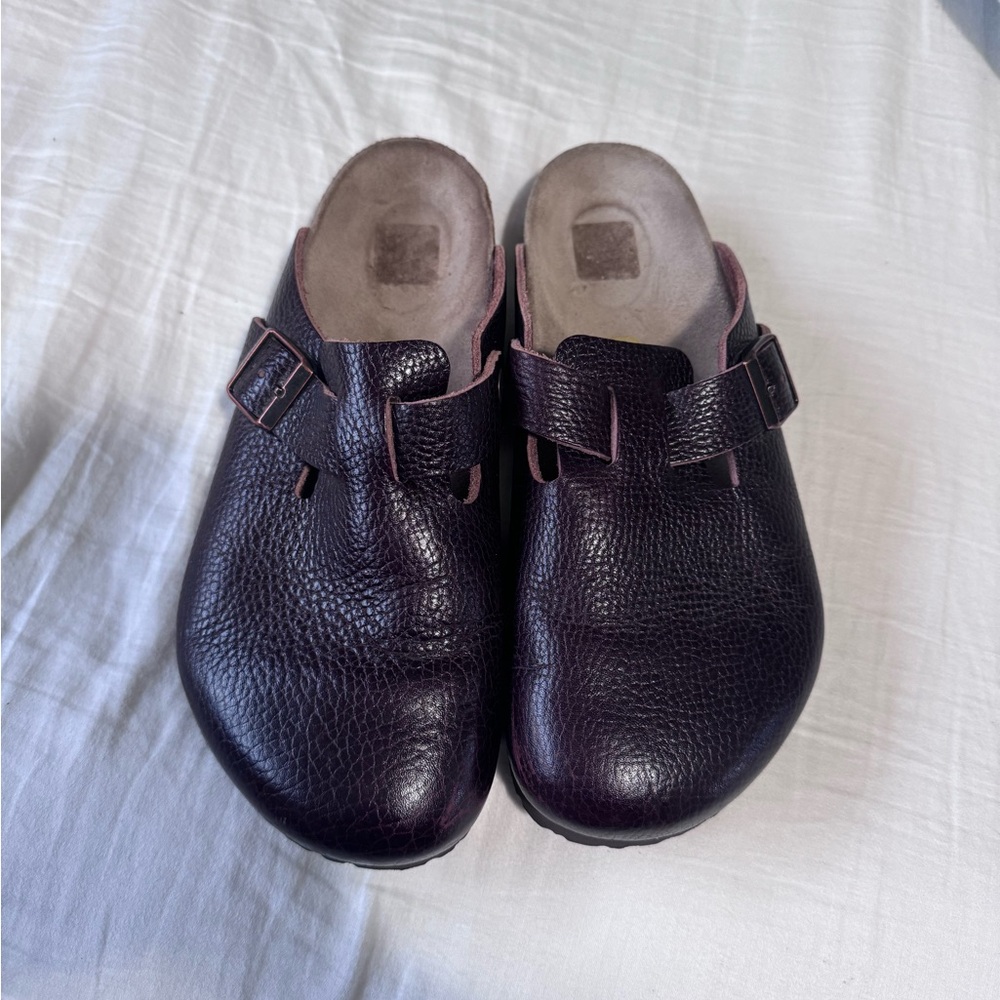 Horween Leather Birkenstock Clogs